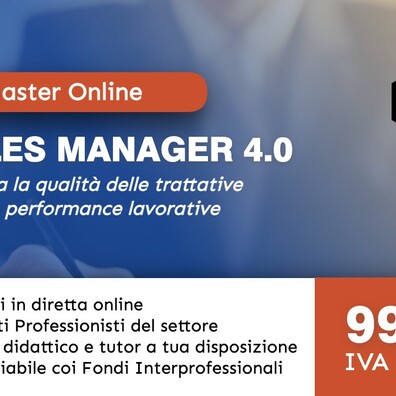 Intensive Master - Sales Manager 4.0 (Programma per Aziende) cover