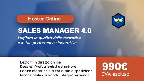 Intensive Master - Sales Manager 4.0 (Programma per Aziende) cover