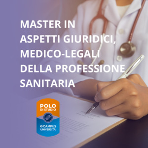Master in Aspetti giuridici medico-legali e relazionali della professione sanitaria cover