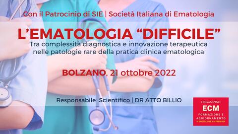 L’ematologia “difficile” - il Corso Sulle Malattie rare cover