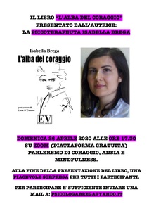 Presentazione libro "L'alba del coraggio" cover